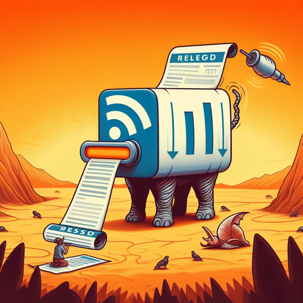 RSS naar Mastodon illustratie